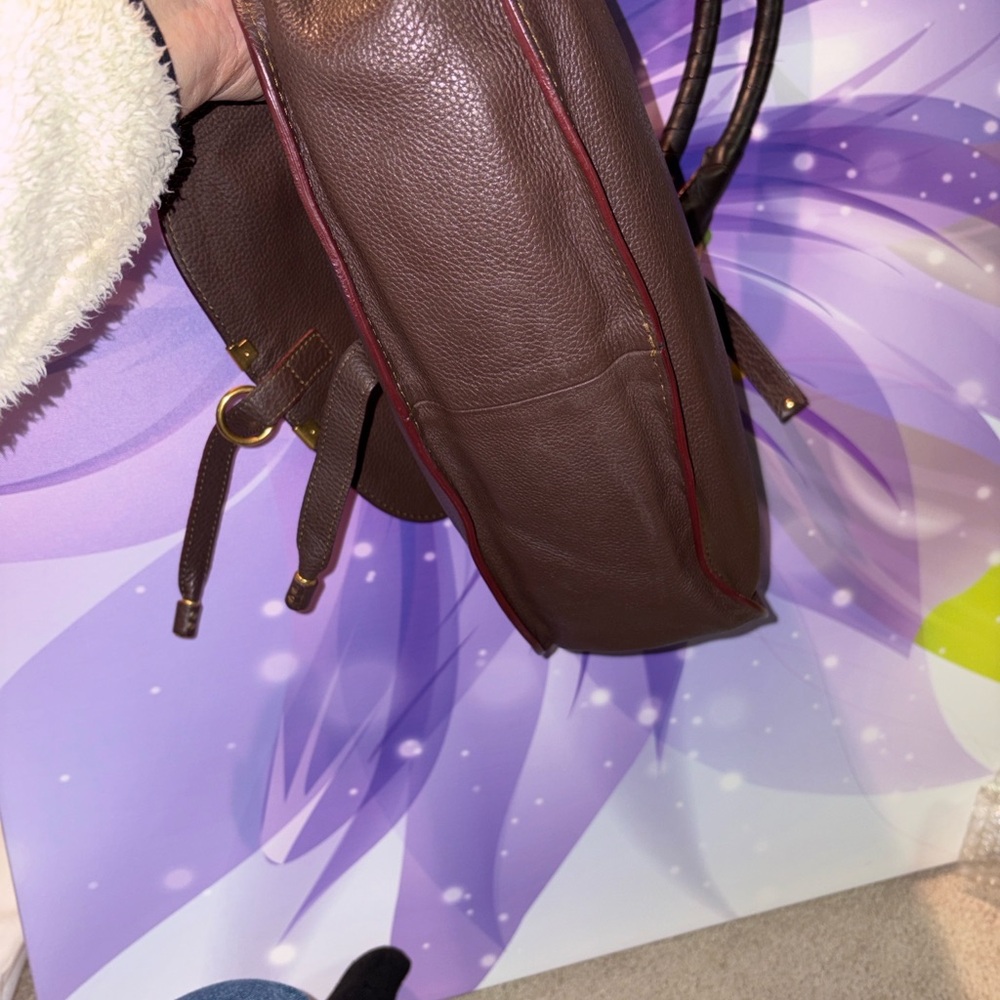CHLOE MARCIE Dark Brown Leather HAND BAG - Picture 12 of 15